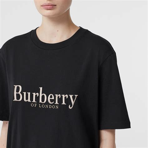 archive logo cotton t-shirt burberry|Burberry Limited.